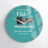 Thumbnail for FJ44-4 design on turquoise no frame wall clock
