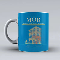 Thumbnail for Mobile Regional Airport (MOB) airport code design on turquoise ceramic mug