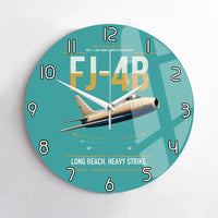 Thumbnail for FJ-4B Fury design on turquoise no frame wall clock