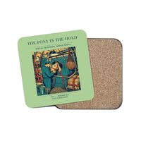 Thumbnail for The Pony In The Hold - Designed Coasters design on light green 1-piece