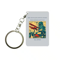 Thumbnail for VINTAGE G4451 - The Grain Elevator Waypoint - Designed Key Chain design on lightgray