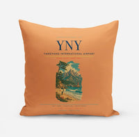 Thumbnail for Yangyang International Airport (YNY) design on orange pillow