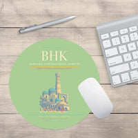 Thumbnail for Bukhara International Airport BHK Mouse-Pad Round - Light Green