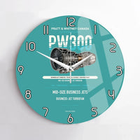 Thumbnail for PW300 design on turquoise no frame wall clock