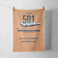 Thumbnail for Cessna 501 Citation I SP design on orange towel