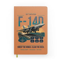 Thumbnail for F-14D Tomcat design on orange notebook