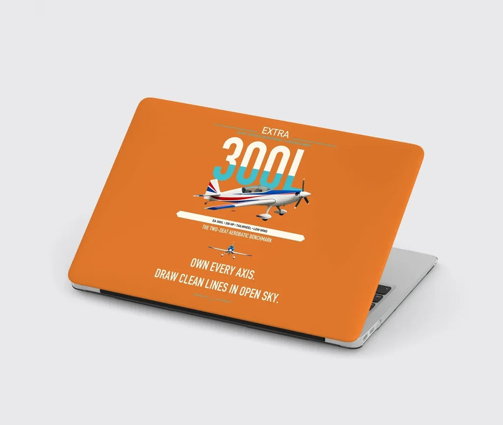 Extra 300L design on orange MacBook case