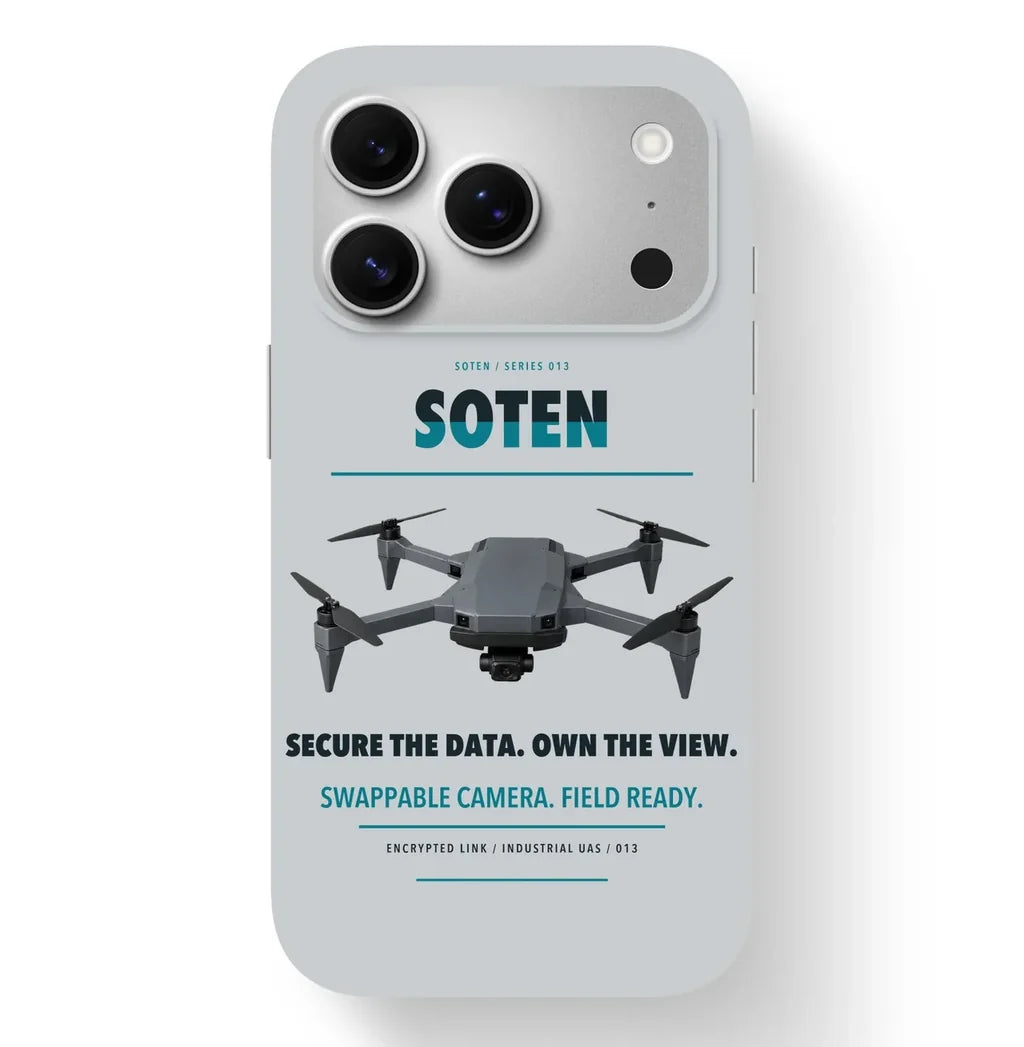 ACSL SOTEN Case design on light gray iphone case