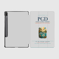 Thumbnail for Punta Gorda Airport (PGD) design on light gray samsung tablet tablet case