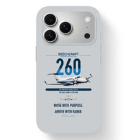 Thumbnail for Beechcraft King Air 260 design on light gray magsafe iphone case, for iPhone 17 Pro