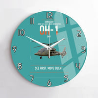 Thumbnail for Kawasaki OH-1 design on turquoise no frame wall clock