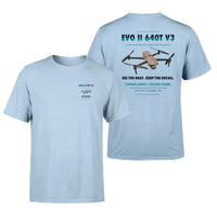 Thumbnail for Autel EVO II Dual 640T V3 design on light blue t shirt
