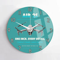 Thumbnail for DJI Air 2S design on turquoise no frame wall clock