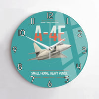 Thumbnail for A-4E Skyhawk design on turquoise no frame wall clock