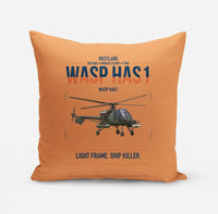 Thumbnail for Westland Wasp HAS1 design on orange pillow