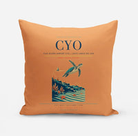 Thumbnail for Vilo Acuña Airport (CYO) design on orange pillow
