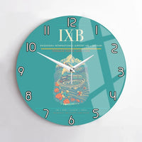 Thumbnail for Bagdogra International Airport (IXB) design on turquoise no frame wall clock