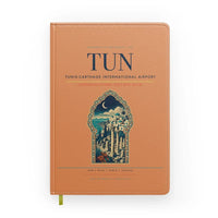 Thumbnail for Tunis-Carthage International Airport (TUN) design on orange notebook