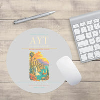 Thumbnail for Antalya Airport AYT Mouse-Pad Round - Light Gray