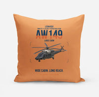 Thumbnail for Leonardo AW149 design on orange pillow