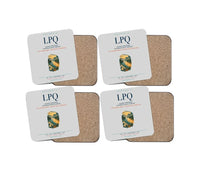 Thumbnail for Luang Prabang International Airport (LPQ) design on light gray 4 pieces set coaster