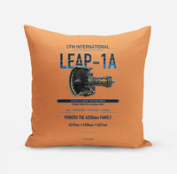 Thumbnail for CFM LEAP-1A design on orange pillow