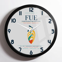 Thumbnail for Fuerteventura Airport (FUE) design on light gray framed wall clock