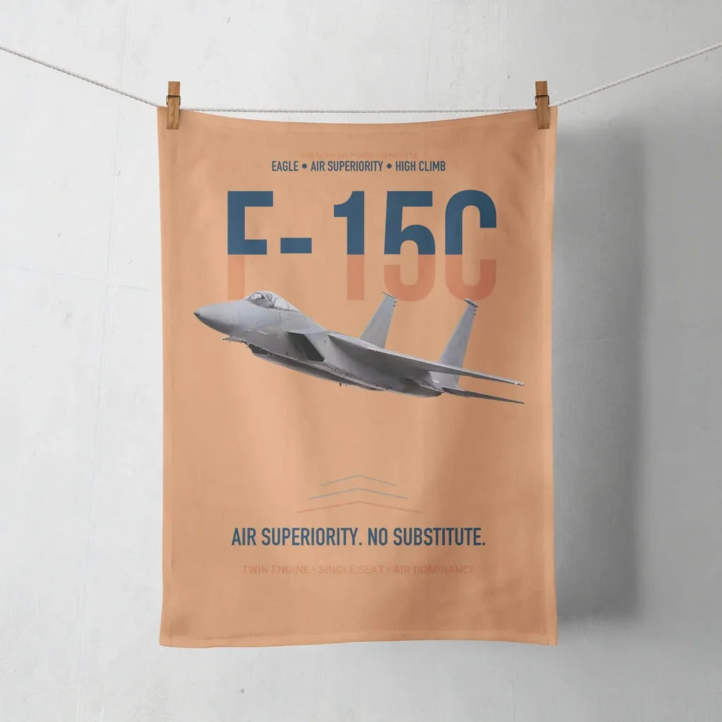 F-15C Eagle Air Superiority No Substitute design on orange towel