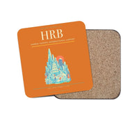 Thumbnail for Harbin Taiping International Airport (HRB) design on orange 1 piece coaster
