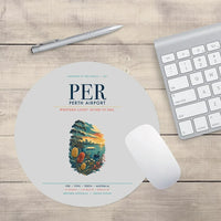 Thumbnail for Perth Airport (PER) design on light gray round mouse pad