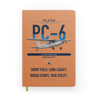 Thumbnail for Pilatus PC-6 Porter design on orange notebook