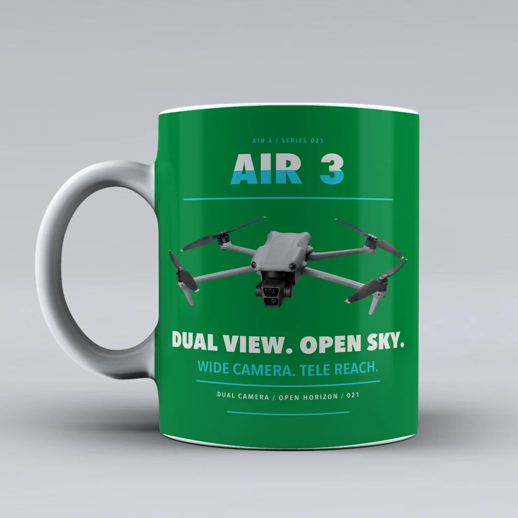 Air 3 Mug design on green dji
