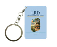 Thumbnail for Laredo International Airport (LRD) design on light blue key chain