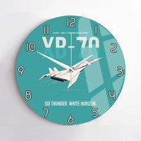 Thumbnail for XB-70A Valkyrie design on turquoise no frame wall clock
