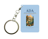 Thumbnail for Adana Sakirpasa Airport (ADA) design on light blue key chain