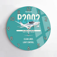 Thumbnail for Tecnam P2002 Sierra MkII design on turquoise no frame wall clock