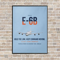 Thumbnail for E-6B Mercury vertical canvas print - framed - light blue background