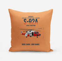 Thumbnail for Sikorsky S-92A design on orange pillow