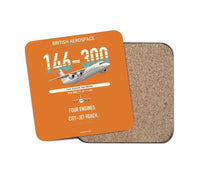 Thumbnail for BAe 146-300 design on orange 1 piece coaster
