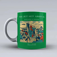 Thumbnail for VINTAGE G4121 - The Jet Set Arrival - Ceramic Mug design on green