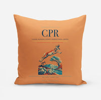 Thumbnail for Casper–Natrona County International Airport (CPR) design on orange pillow
