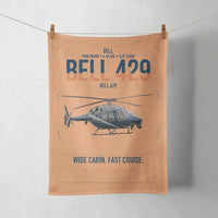 Thumbnail for Bell 429 design on orange towel