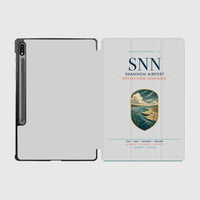 Thumbnail for Shannon Airport (SNN) design on light gray samsung tablet tablet case