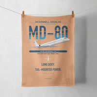 Thumbnail for McDonnell Douglas MD-80 design on orange towel