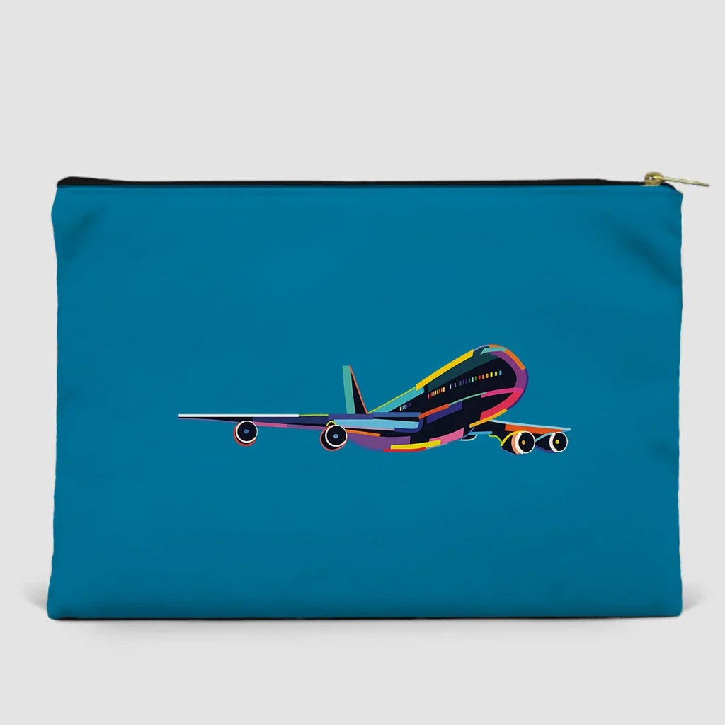 Multicolor Airplane Zipper Pouch - view 10