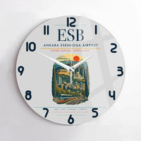 Thumbnail for Ankara Esenboga Airport ESB Wall-Clock No-Frame - Light Gray