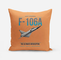 Thumbnail for F-106A Delta Dart design on orange pillow