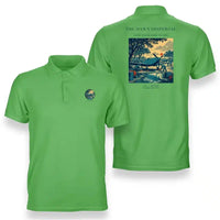 Thumbnail for VINTAGE G4531 - The Dawn Dispersal - Double-Side Polo T-Shirt design on lightgreen