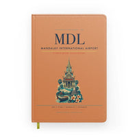 Thumbnail for Mandalay International Airport (MDL) design on orange notebook
