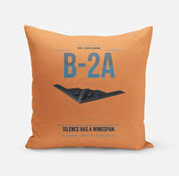 Thumbnail for B-2A Spirit design on orange pillow